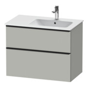 Duravit Meuble sous-lavabo D-Neo 81x46,2 cm, 1 porte, B D, noir/gris mat