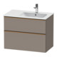 Duravit Meuble sous-lavabo D-Neo 81x46,2 cm, 1 porte, B R, basalt mat-1