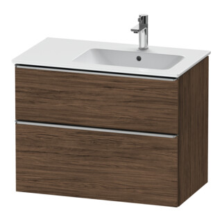 Duravit Meuble sous-lavabo D-Neo 81x46,2 cm, 1 porte, B R, ES chêne foncé