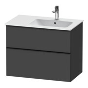 Duravit Meuble sous-lavabo D-Neo 81x46,2 cm, 1 porte, B R, noir/Grap ma