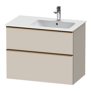 Duravit Meuble sous-lavabo D-Neo 81x46,2 cm, 1 porte, B R, taupe mat