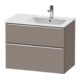 Duravit Meuble sous lavabo D-Neo 81x46,2 cm, 1 porte, cuve à droite, ch/Bas ma-1