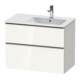 Duravit Meuble sous-lavabo D-Neo 81x46,2 cm, 1 porte, Droit, Blanc brillant-1