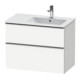Duravit Meuble sous-lavabo D-Neo 81x46,2 cm, 1 porte, droite, blanc mat-1