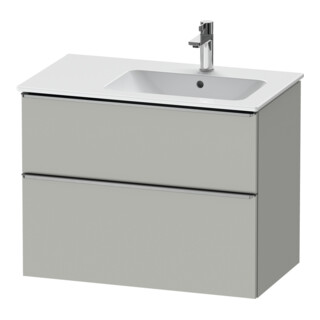 Duravit Meuble sous lavabo D-Neo 81x46,2 cm, 1 porte, droite, ES beige/gris mat