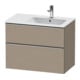 Duravit Meuble sous lavabo D-Neo 81x46,2 cm, 1 porte, droite, ES chêne/lin-1