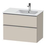 Duravit Meuble sous-lavabo D-Neo 81x46,2 cm, 1 porte, droite, ES taupe mat