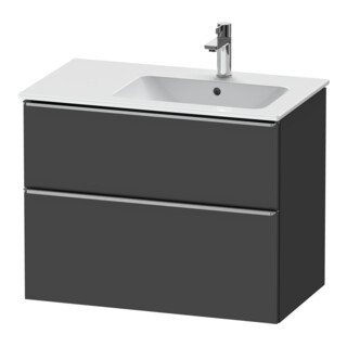 Duravit Meuble sous lavabo D-Neo 81x46,2 cm, 1 porte, droite, gris mat