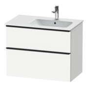 Duravit Meuble sous-lavabo D-Neo 81x46,2 cm, 1 porte, droite, noir/blanc ma