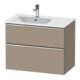 Duravit Meuble sous-lavabo D-Neo 81x46,2 cm, 1 porte, évier gauche, chr/lin-1