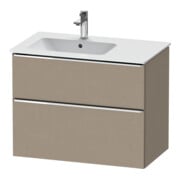 Duravit Meuble sous-lavabo D-Neo 81x46,2 cm, 1 porte, évier gauche, chr/lin