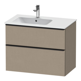 Duravit Meuble sous-lavabo D-Neo 81x46,2 cm, 1 porte, G, noir/lin
