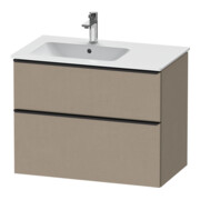 Duravit Meuble sous-lavabo D-Neo 81x46,2 cm, 1 porte, G, noir/lin