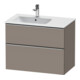 Duravit Meuble sous-lavabo D-Neo 81x46,2 cm, 1 porte, gauche, basalte mat-1