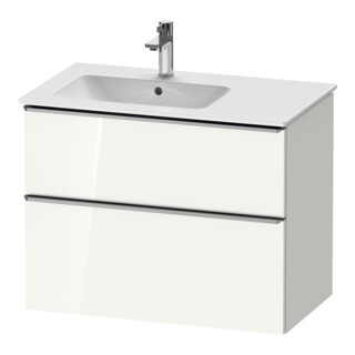 Duravit Meuble sous-lavabo D-Neo 81x46,2 cm, 1 porte, gauche, blanc brillant
