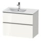 Duravit Meuble sous-lavabo D-Neo 81x46,2 cm, 1 porte, gauche, blanc brillant-1