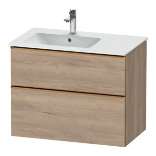 Duravit Meuble sous-lavabo D-Neo 81x46,2 cm, 1 porte, gauche, blanc marbré œuf