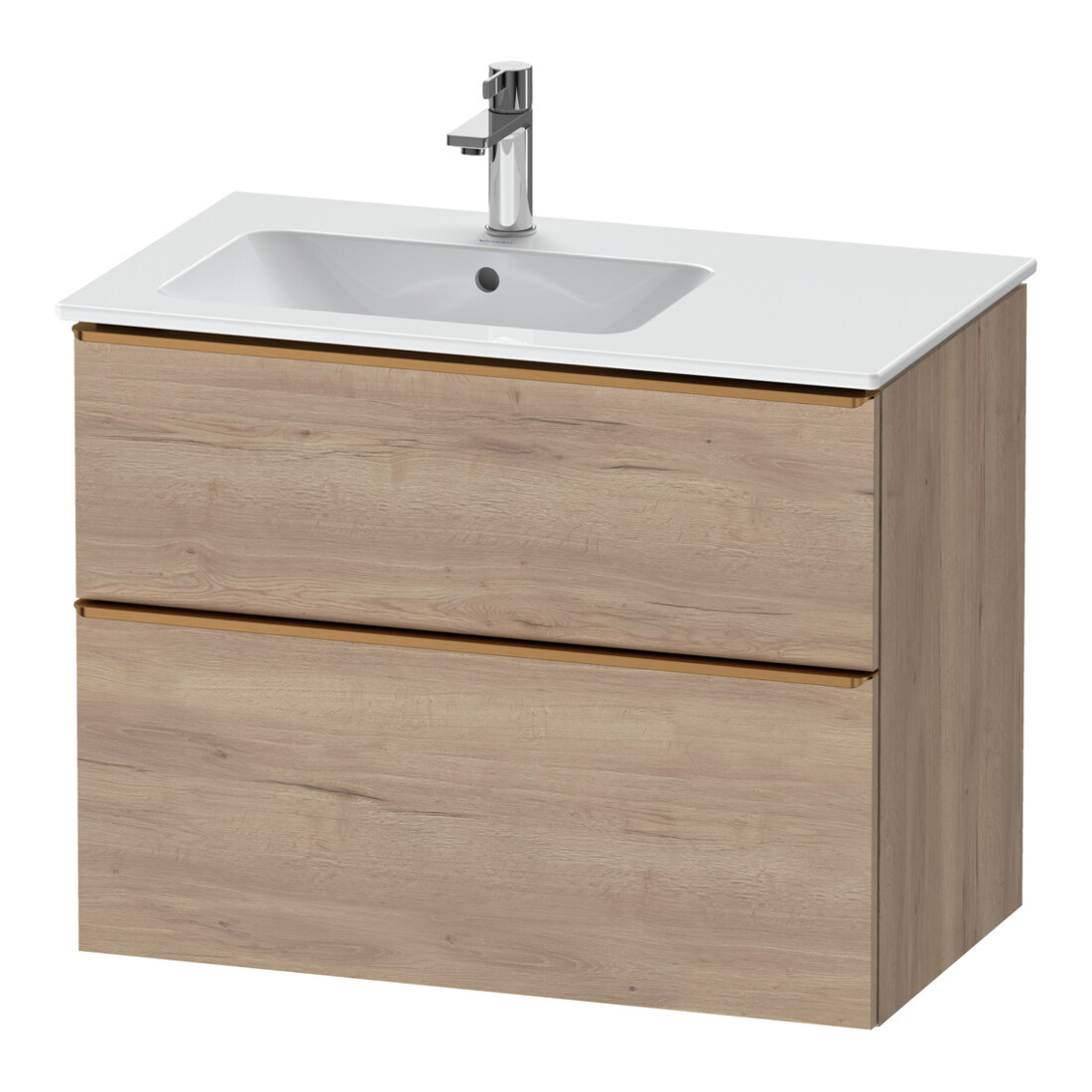 Duravit Meuble sous-lavabo D-Neo 81x46,2 cm, 1 porte, gauche, blanc marbré œuf