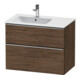 Duravit Meuble sous lavabo D-Neo 81x46,2 cm, 1 porte, gauche, chêne foncé-1