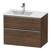 Duravit Meuble sous lavabo D-Neo 81x46,2 cm, 1 porte, gauche, chêne foncé