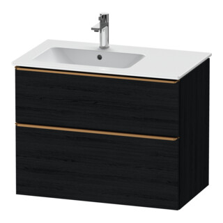 Duravit Meuble sous lavabo D-Neo 81x46,2 cm, 1 porte, gauche, chêne noir mat