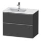 Duravit Meuble sous-lavabo D-Neo 81x46,2 cm, 1 porte, gauche, gris mat-1