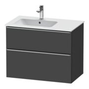 Duravit Meuble sous-lavabo D-Neo 81x46,2 cm, 1 porte, gauche, gris mat