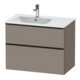 Duravit Meuble sous-lavabo D-Neo 81x46,2 cm, 1 porte, gauche, noir/Bas ma-1