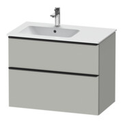 Duravit Meuble sous-lavabo D-Neo 81x46,2 cm, 1 porte, gauche, noir/gris mat