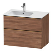 Duravit Meuble sous-lavabo D-Neo 81x46,2 cm, 1 porte, gauche, noyer naturel mat