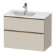Duravit Meuble sous-lavabo D-Neo 81x46,2 cm, 1 porte, gauche, taupe mat-1