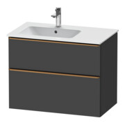 Duravit Meuble sous-lavabo D-Neo 81x46,2 cm, 1 porte, L, graphite mat