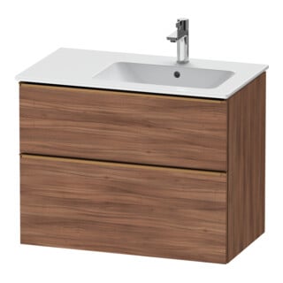Duravit Meuble sous-lavabo D-Neo 81x46,2 cm, 1 tiroir, BR, chêne naturel/noyer