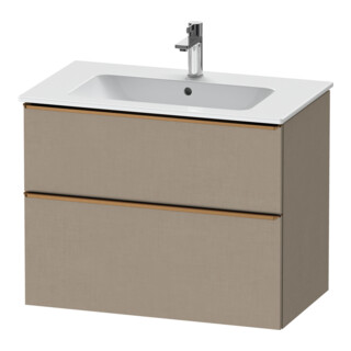 Duravit Meuble sous lavabo D-Neo 81x46,2 cm, b chêne clair, 1 tiroir, 1 coulissant