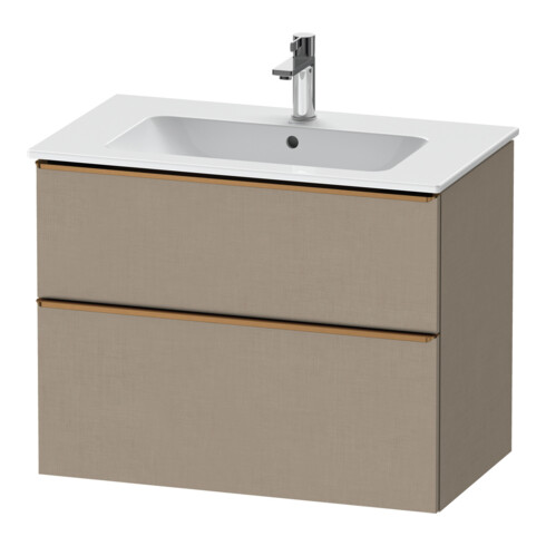 Duravit Meuble sous lavabo D-Neo 81x46,2 cm, b chêne clair, 1 tiroir, 1 coulissant