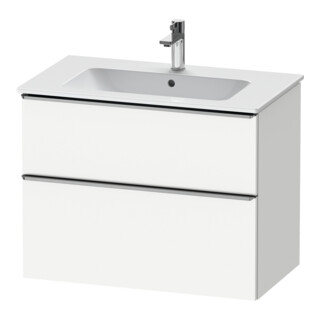 Duravit Meuble sous-lavabo D-Neo 81x46,2 cm, blanc brillant, 1 porte, 1 tiroir