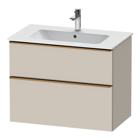 Duravit Meuble sous lavabo D-Neo 81x46,2 cm, blanc brillant, 1 porte, 1 tiroir