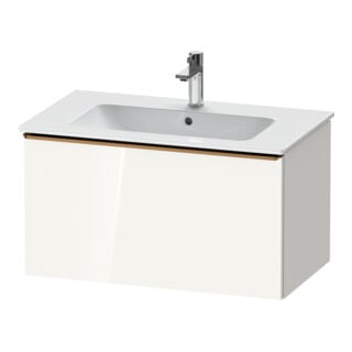 Duravit Meuble sous-lavabo D-Neo 81x46,2 cm, blanc brillant, 1 tiroir, suspendu