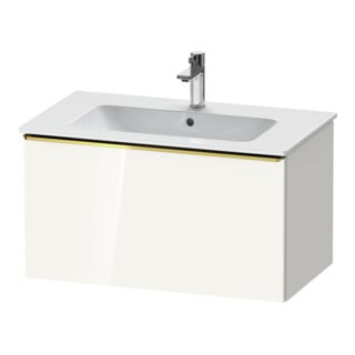 Duravit Meuble sous-lavabo D-Neo 81x46,2 cm, blanc poli/haut brillant, 1 tiroir, suspendu