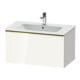 Duravit Meuble sous-lavabo D-Neo 81x46,2 cm, blanc poli/haut brillant, 1 tiroir, suspendu-1
