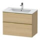 Duravit Meuble sous-lavabo D-Neo 81x46,2 cm, blanc poli/œuf N, 1 porte, 1 tiroir-1