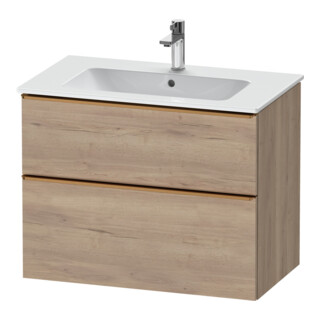 Duravit Meuble sous-lavabo D-Neo 81x46,2 cm, blanc satin, 1 porte, 1 tiroir