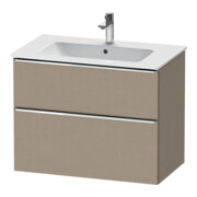 Duravit Meuble sous lavabo D-Neo 81x46,2 cm, ch/lin, 1 tiroir, 1 coulissant