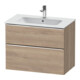 Duravit Meuble sous-lavabo D-Neo 81x46,2 cm, chêne/épicéa, 1 tiroir, 1 coulissant-1