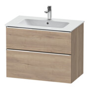 Duravit Meuble sous-lavabo D-Neo 81x46,2 cm, chêne/épicéa, 1 tiroir, 1 coulissant