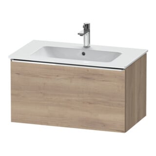 Duravit Meuble sous-lavabo D-Neo 81x46,2 cm, chêne/œuf marbré, 1 tiroir, suspendu