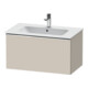 Duravit Meuble sous-lavabo D-Neo 81x46,2 cm, chrome/taupe, 1 tiroir, suspendu-1
