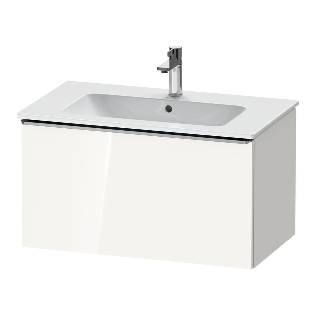 Duravit Meuble sous-lavabo D-Neo 81x46,2 cm, ES blanc/bois brillant, 1 tiroir, suspendu