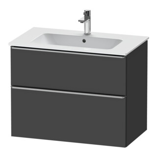 Duravit Meuble sous-lavabo D-Neo 81x46,2 cm, ES blanc/gris, 1 porte, 1 tiroir
