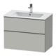 Duravit Meuble sous-lavabo D-Neo 81x46,2 cm, ES chêne/gris, 1 porte, 1 tiroir-1